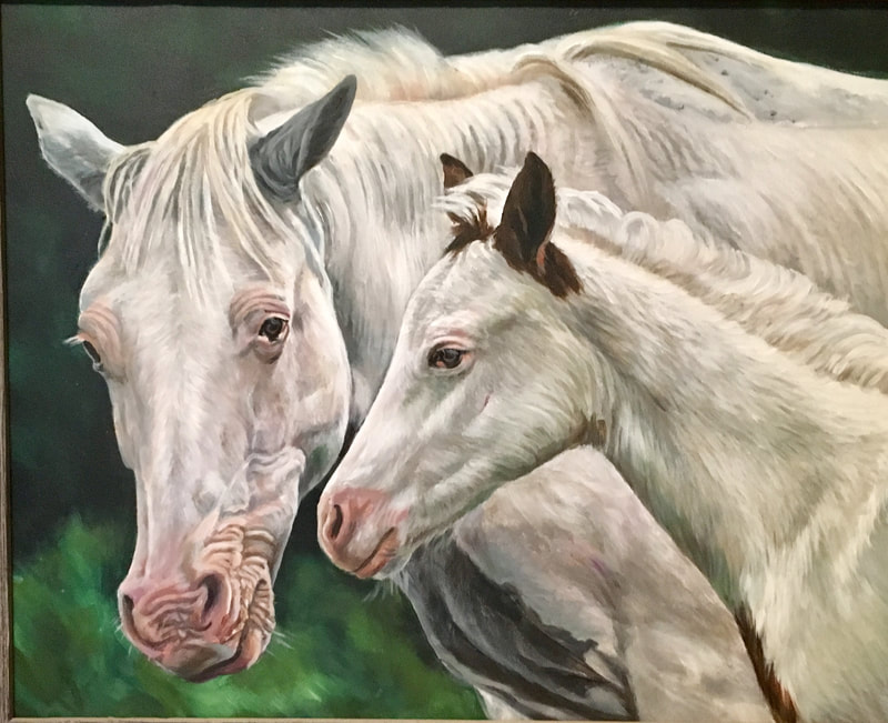 Mom and Baby - 900.00
16" x 20" unframed